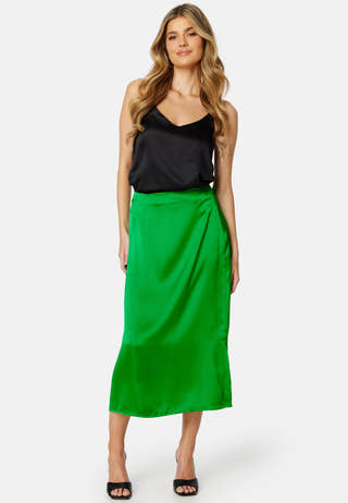 Naya HW Sateen Midi Skirt