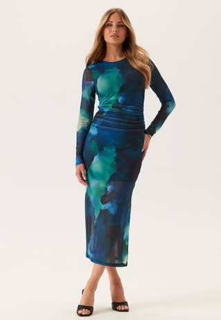 Objaila L/S RE LONG DRESS  RE