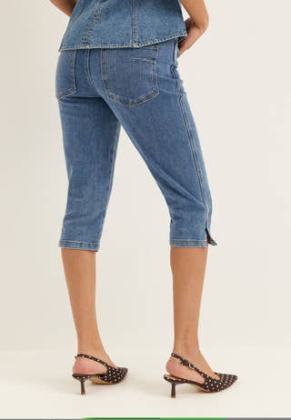 Objcaro Mw Slim Short Jeans