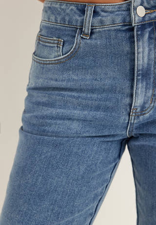 Objcaro Mw Slim Short Jeans