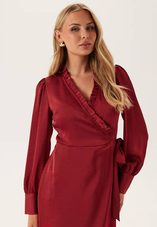 Objchilli L/S WRAP DRESS WRAP