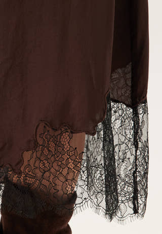 Objdalme Mw Long Lace Skirt