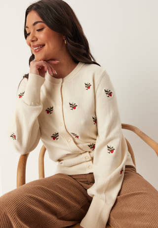 Objebba Thess L/S RE KNIT CARDIGAN