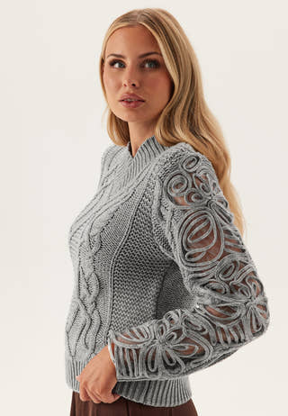 Objelisse Knit L/S Re Pullover