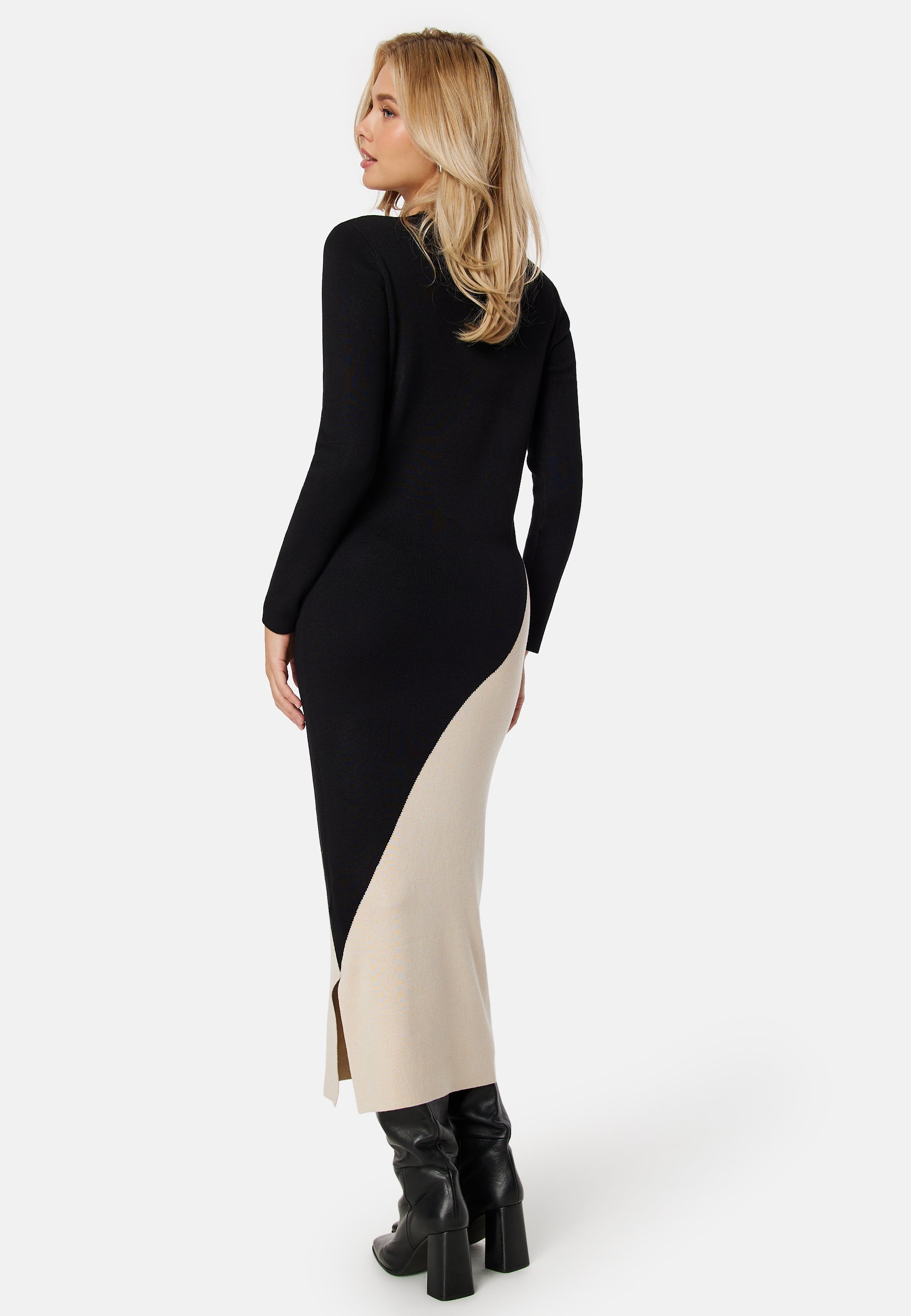 object knit dress OBJDITTE RE L/S KNIT MIDI DRESS NOO