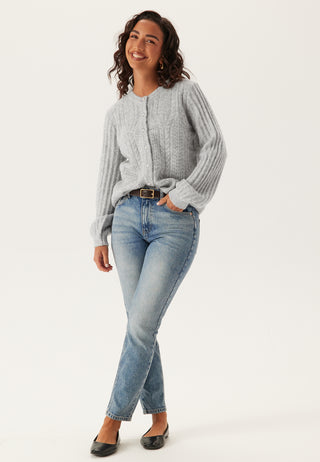 Objflora Re Ls Knit Button Car