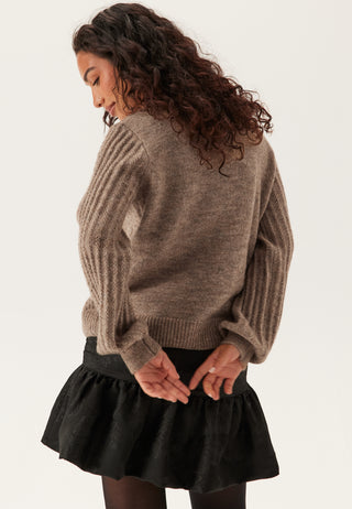 Objflora Re Ls Knit Button Car