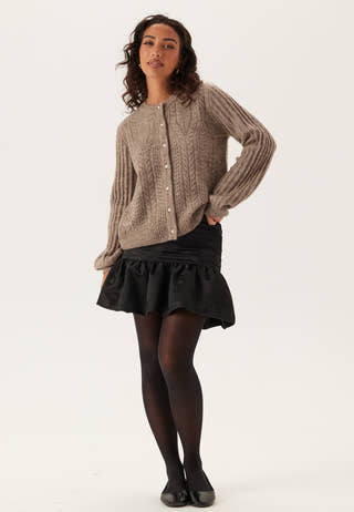 Objflora Re Ls Knit Button Car