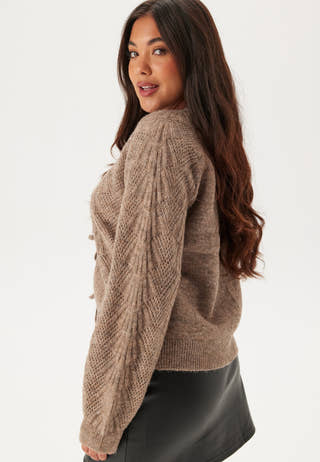 Objflora Re L/S KNIT CARDIGAN