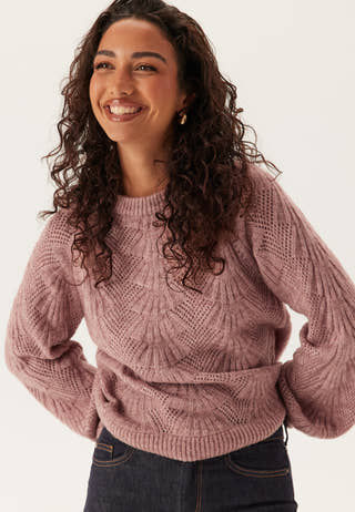 Objflora Re L/S KNIT PULLOVER