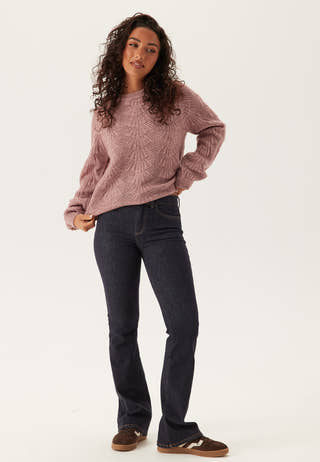 Objflora Re L/S KNIT PULLOVER
