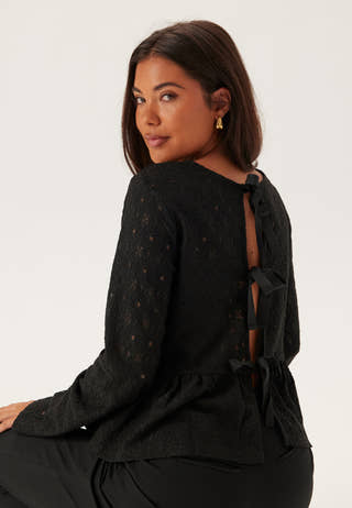 Objlaila L/S Re Tie Top