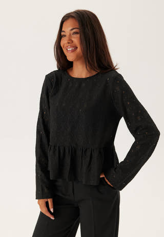 Objlaila L/S Re Tie Top