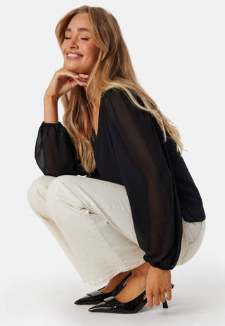 Objmila Re L/S V-Neck Top