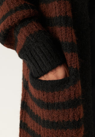 Objmilu Ls Lo Long Knit Cardig