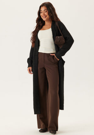 Objmilu Ls Lo Long Knit Cardig