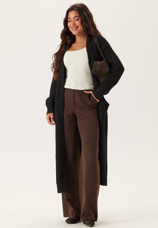 Objmilu Ls Lo Long Knit Cardig