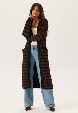 Objmilu Ls Lo Long Knit Cardig