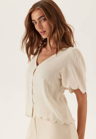 Objsanne 2/4 LO V-NECK TOP NOOS