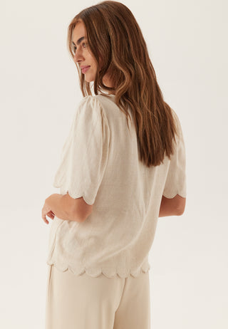 Objsanne 2/4 LO V-NECK TOP NOOS