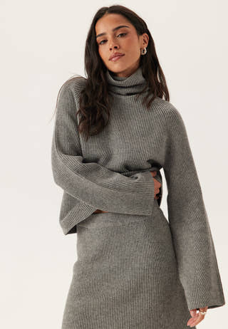Objviola Ls Lo Rollneck Knit
