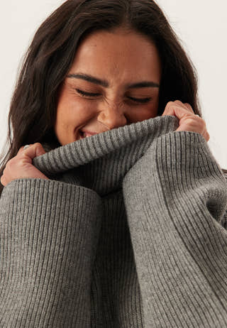 Objviola Ls Lo Rollneck Knit