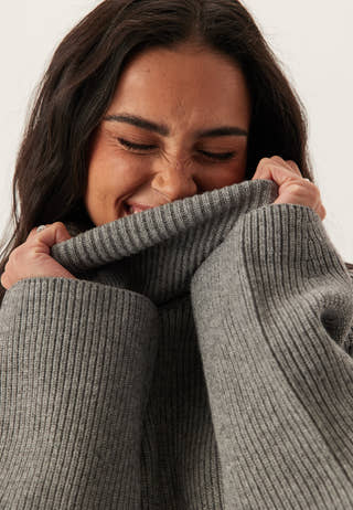 Objviola Ls Lo Rollneck Knit