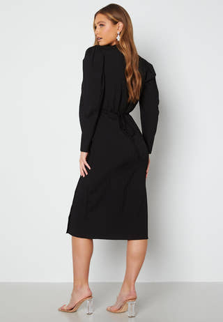 Olive L/S Wrap Dress