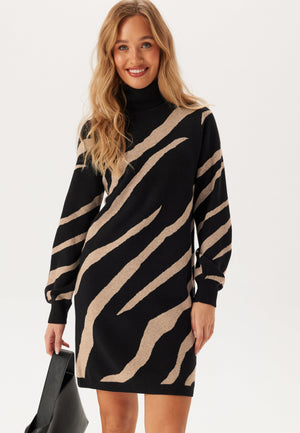 Objray L/S Knit Rollneck Dress