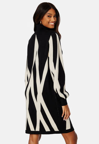 Objray L/S Knit Rollneck Dress