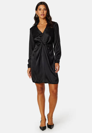Sateen Knot Short Dress