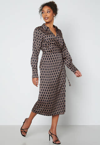 Tania L/S Wrap Dress
