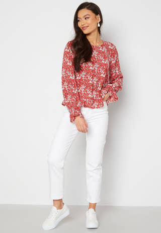 Alma Life Poly Frill Top