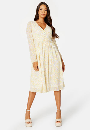 Amanda L/S Midi Dress