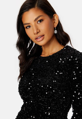 Anika Sequin LS Dress