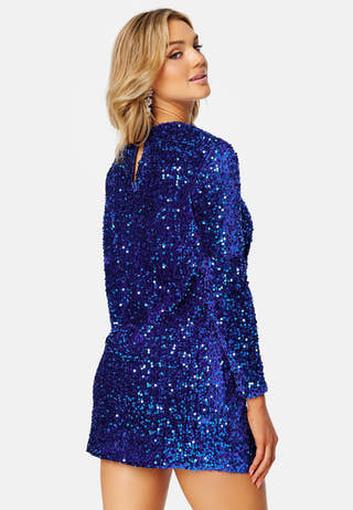 Anika Sequin LS Dress