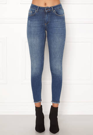 Blush Mid Ank Raw Jeans