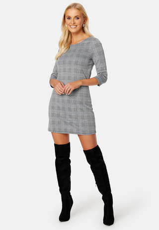 Brilliant 3/4 Check Dress