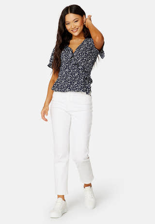 Carly S/S Wrap Short Top
