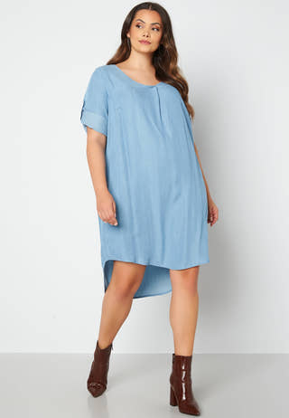 Jemma Life Denim Below Knee Dress