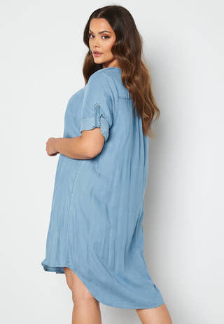 Jemma Life Denim Below Knee Dress