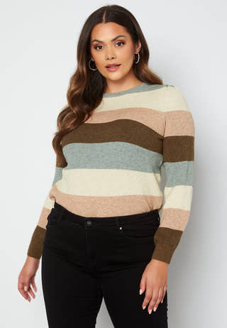 Karia L/S Stripe Pullover Knit