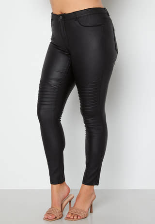 Punk Biker Coated Jeans
