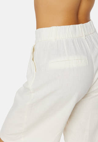 Caro HW Wide Linen Blend Shorts