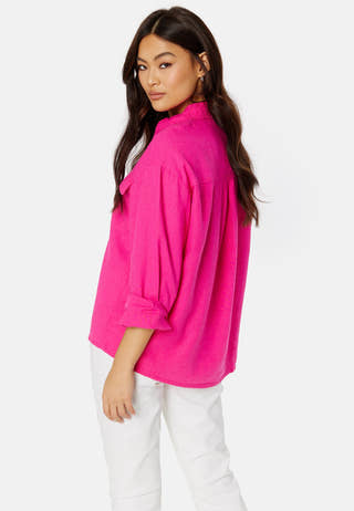 Caro L/S Oversized Linen Blend Shirt