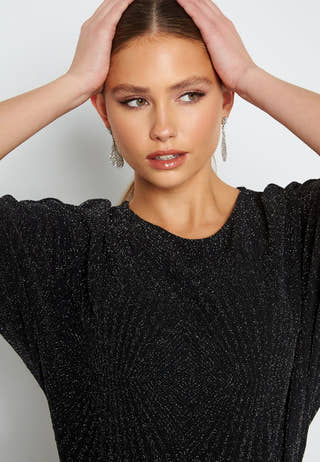 Carolla Loose Glitter Top