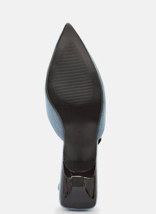 Coco-4 Denim Slingback Pump