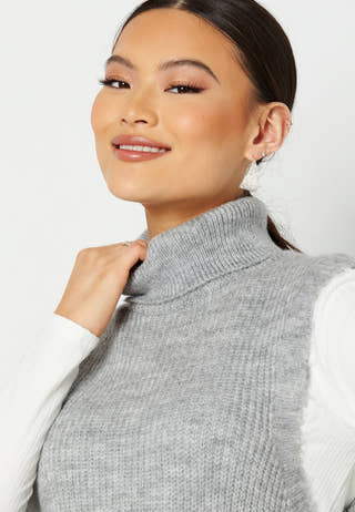 Cora Long Rollneck Vest