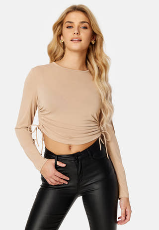 Free L/S Ruching Top