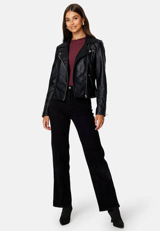 Gemma Faux Leather Biker